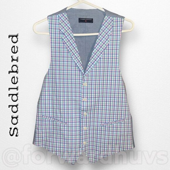 Saddlebred Easter Pastel Colored Vest Size Small - Picture 7 of 11